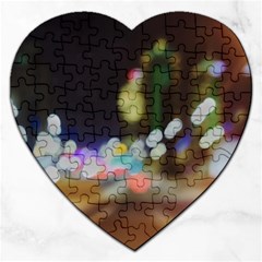 City Lights Series No4 Jigsaw Puzzle (heart) by DimitriosArt