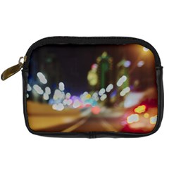 City Lights Series No4 Digital Camera Leather Case by DimitriosArt