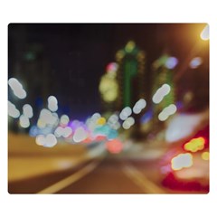 City Lights Series No4 Double Sided Flano Blanket (small)  by DimitriosArt