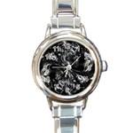 Celestial Diamonds Round Italian Charm Watch Front