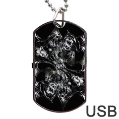 Celestial Diamonds Dog Tag Usb Flash (two Sides) by MRNStudios