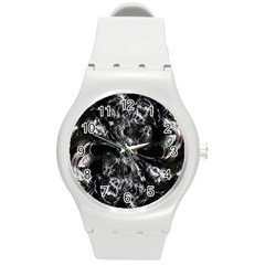 Celestial Diamonds Round Plastic Sport Watch (m) by MRNStudios