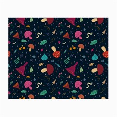 Bright Mushrooms Small Glasses Cloth (2 Sides) by SychEva