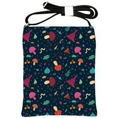 Bright Mushrooms Shoulder Sling Bag by SychEva