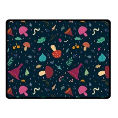 Bright Mushrooms Fleece Blanket (small) by SychEva