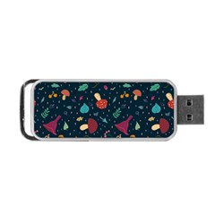 Bright Mushrooms Portable Usb Flash (one Side) by SychEva