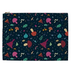 Bright Mushrooms Cosmetic Bag (xxl) by SychEva