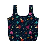 Bright Mushrooms Full Print Recycle Bag (M) Back