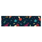 Bright Mushrooms Satin Scarf (Oblong) Front