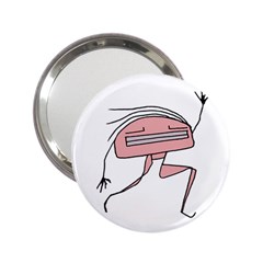 Alien Dancing Girl Drawing 2.25  Handbag Mirrors