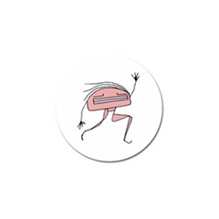 Alien Dancing Girl Drawing Golf Ball Marker (4 pack)