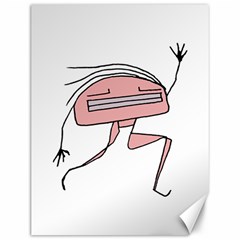 Alien Dancing Girl Drawing Canvas 12  X 16  by dflcprintsclothing