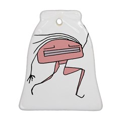 Alien Dancing Girl Drawing Ornament (Bell)