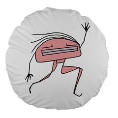 Alien Dancing Girl Drawing Large 18  Premium Round Cushions