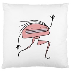 Alien Dancing Girl Drawing Standard Flano Cushion Case (One Side)