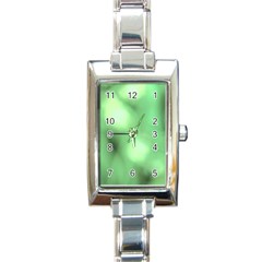 Green Vibrant Abstract No4 Rectangle Italian Charm Watch by DimitriosArt