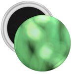 Green Vibrant Abstract No4 3  Magnets Front