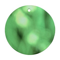 Green Vibrant Abstract No4 Ornament (round) by DimitriosArt