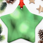 Green Vibrant Abstract No4 Ornament (Star) Front