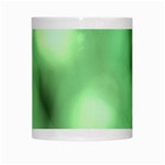 Green Vibrant Abstract No4 White Mugs Center