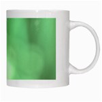 Green Vibrant Abstract No4 White Mugs Right