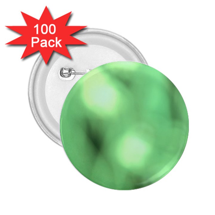 Green Vibrant Abstract No4 2.25  Buttons (100 pack) 