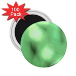 Green Vibrant Abstract No4 2.25  Magnets (100 pack)  Front