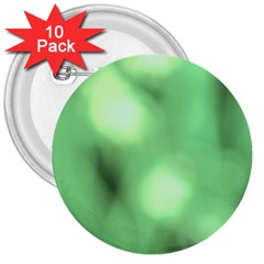 Green Vibrant Abstract No4 3  Buttons (10 Pack)  by DimitriosArt