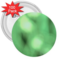 Green Vibrant Abstract No4 3  Buttons (100 pack) 