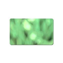 Green Vibrant Abstract No4 Magnet (name Card) by DimitriosArt