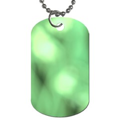 Green Vibrant Abstract No4 Dog Tag (Two Sides)