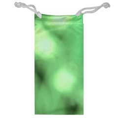 Green Vibrant Abstract No4 Jewelry Bag by DimitriosArt