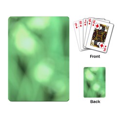 Green Vibrant Abstract No4 Playing Cards Single Design (Rectangle)