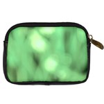 Green Vibrant Abstract No4 Digital Camera Leather Case Back