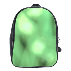 Green Vibrant Abstract No4 School Bag (Large)