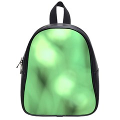 Green Vibrant Abstract No4 School Bag (small) by DimitriosArt