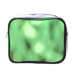 Green Vibrant Abstract No4 Mini Toiletries Bag (One Side)