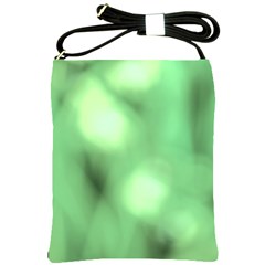 Green Vibrant Abstract No4 Shoulder Sling Bag by DimitriosArt