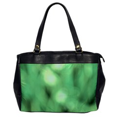 Green Vibrant Abstract No4 Oversize Office Handbag