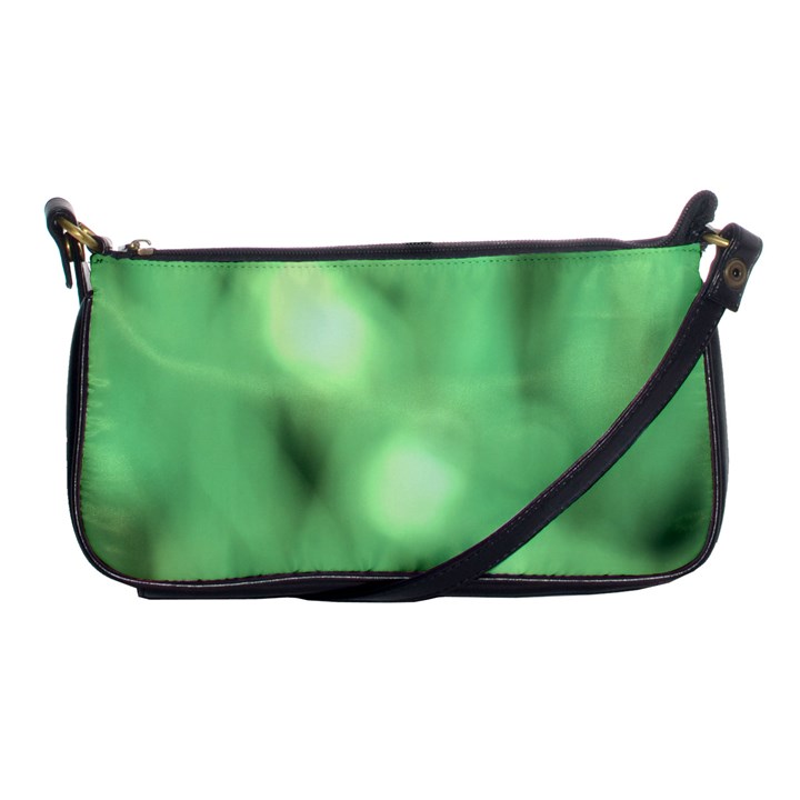 Green Vibrant Abstract No4 Shoulder Clutch Bag