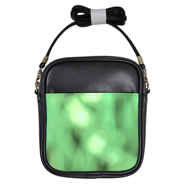 Green Vibrant Abstract No4 Girls Sling Bag