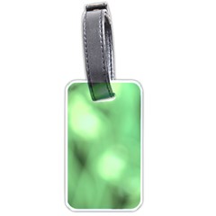 Green Vibrant Abstract No4 Luggage Tag (one Side) by DimitriosArt