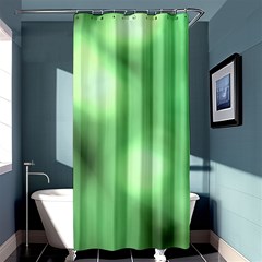 Green Vibrant Abstract No4 Shower Curtain 36  X 72  (stall)  by DimitriosArt