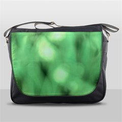 Green Vibrant Abstract No4 Messenger Bag