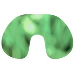 Green Vibrant Abstract No4 Travel Neck Pillow Front