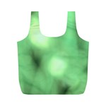 Green Vibrant Abstract No4 Full Print Recycle Bag (M) Front