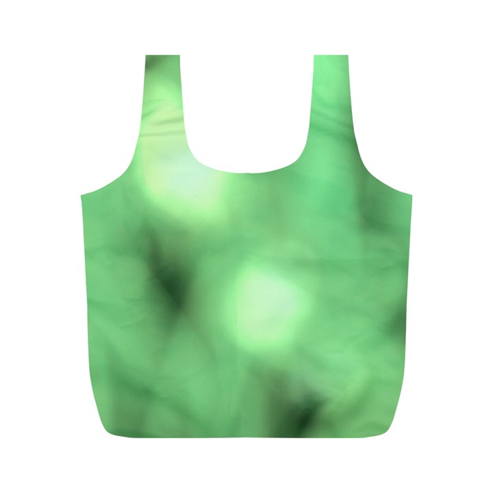 Green Vibrant Abstract No4 Full Print Recycle Bag (M)