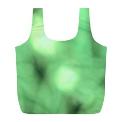 Green Vibrant Abstract No4 Full Print Recycle Bag (l) by DimitriosArt