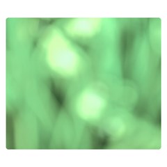 Green Vibrant Abstract No4 Double Sided Flano Blanket (Small) 