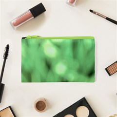 Green Vibrant Abstract No4 Cosmetic Bag (XS)